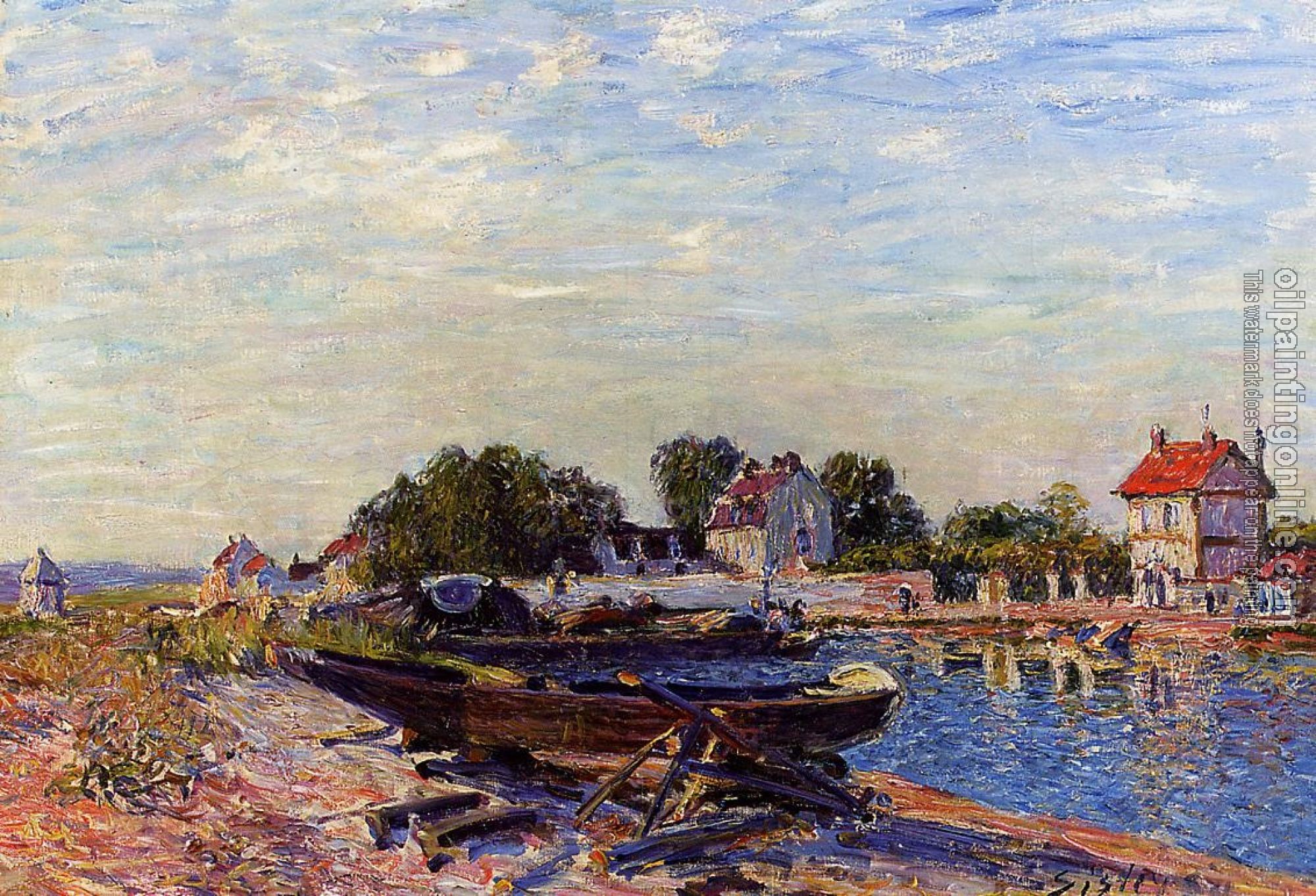 Sisley, Alfred - The Loing at Saint-Mammes